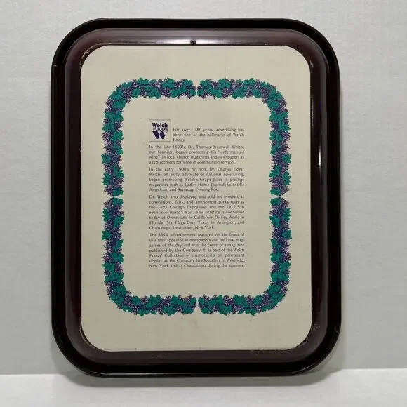 Welch’s Juice Vintage Tray The National Drink Magazine January 1914 - Picture 2 of 2